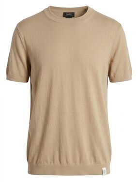 Pull & Bear Beige Short Sleeve T-Shirt